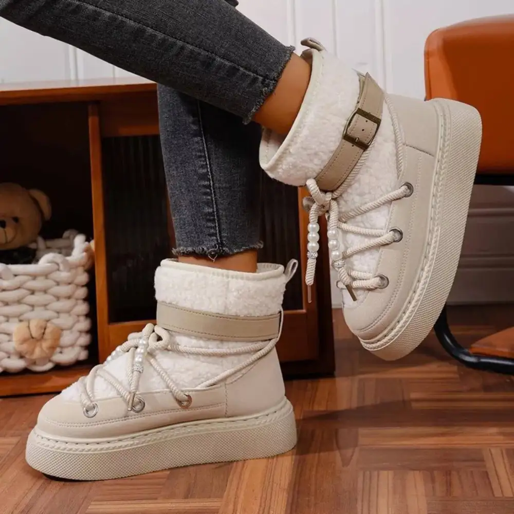 Classic Lace-Up Platform Boots
