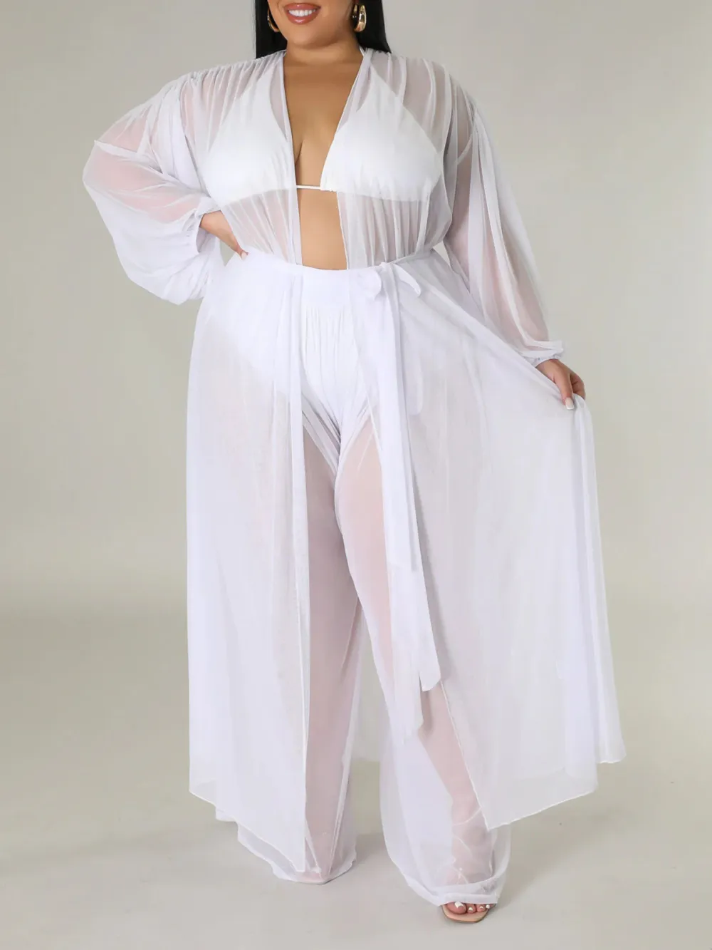 Women'S Fashion Plus-Size Tulle Suit