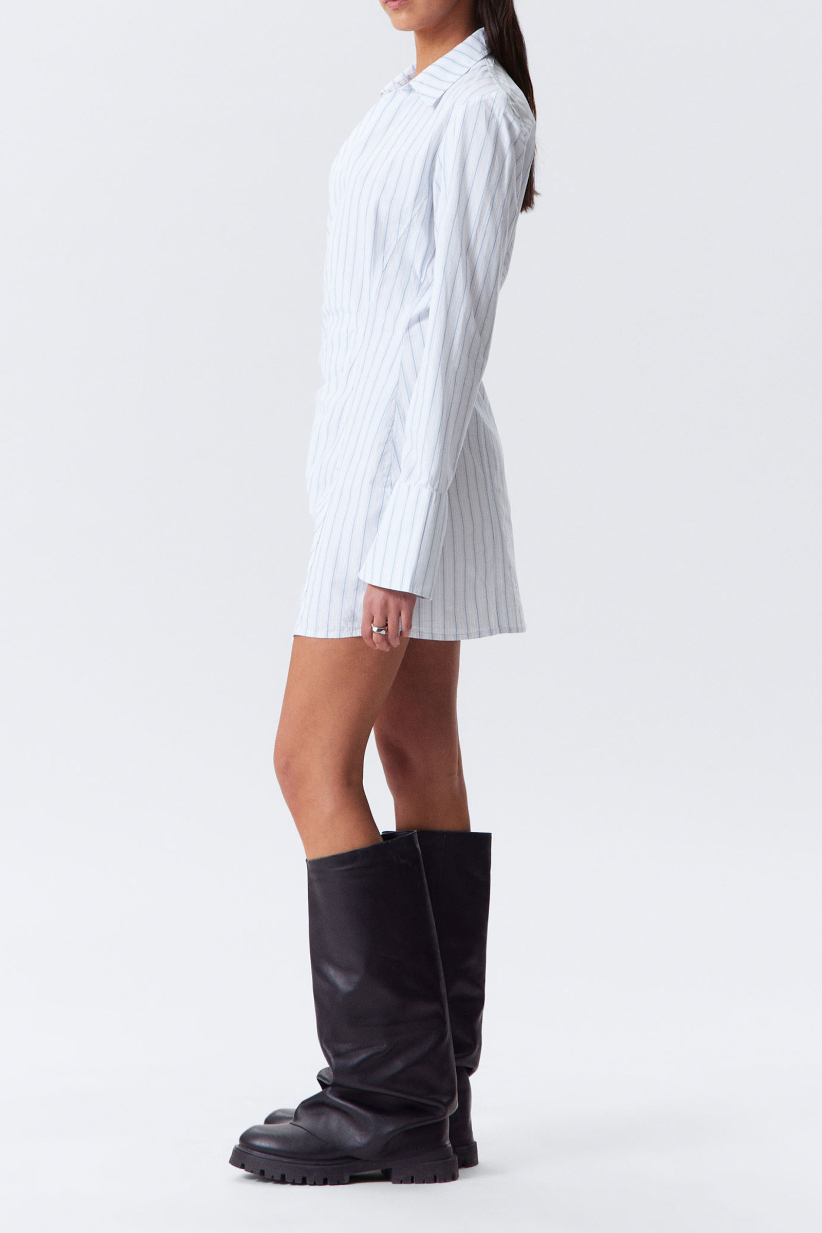 Asymmetric Button Up Dress