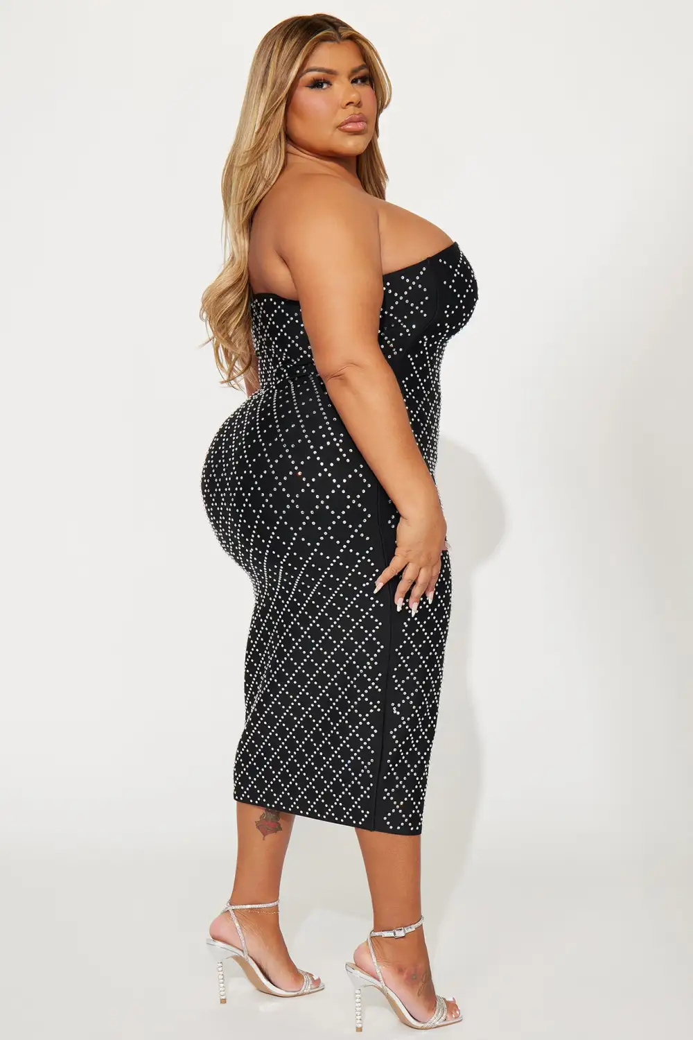 Stella Bandage Midi Dress - Black