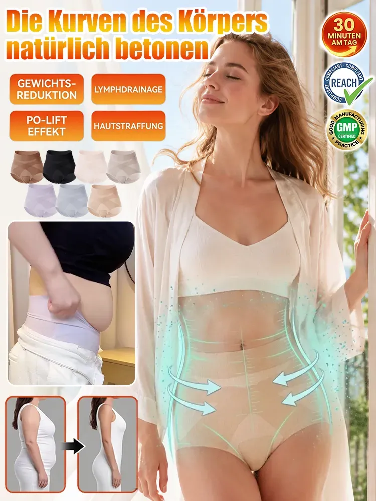 High-Waist Tummy Control Shapewear Butt Lifter Panties Cross-Band Waist Trainer Briefs