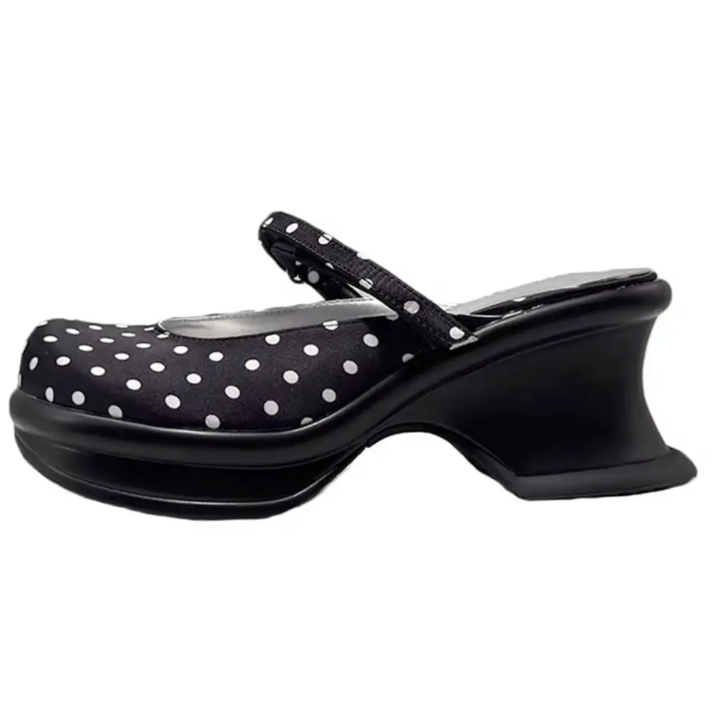 Trend Victim Polka Dot Platform Sandals