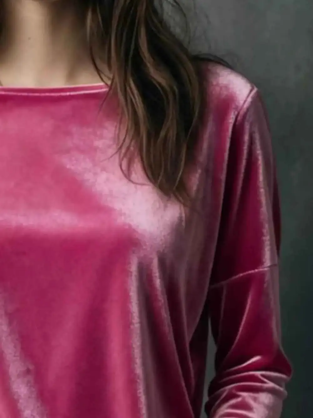 Velvet Long Sleeve T-Shirt