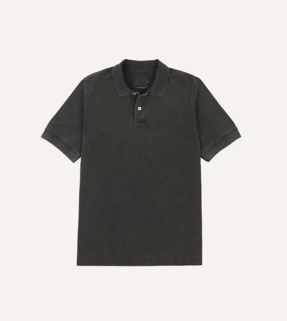 Olive Green Short Sleeve Polo Shirt