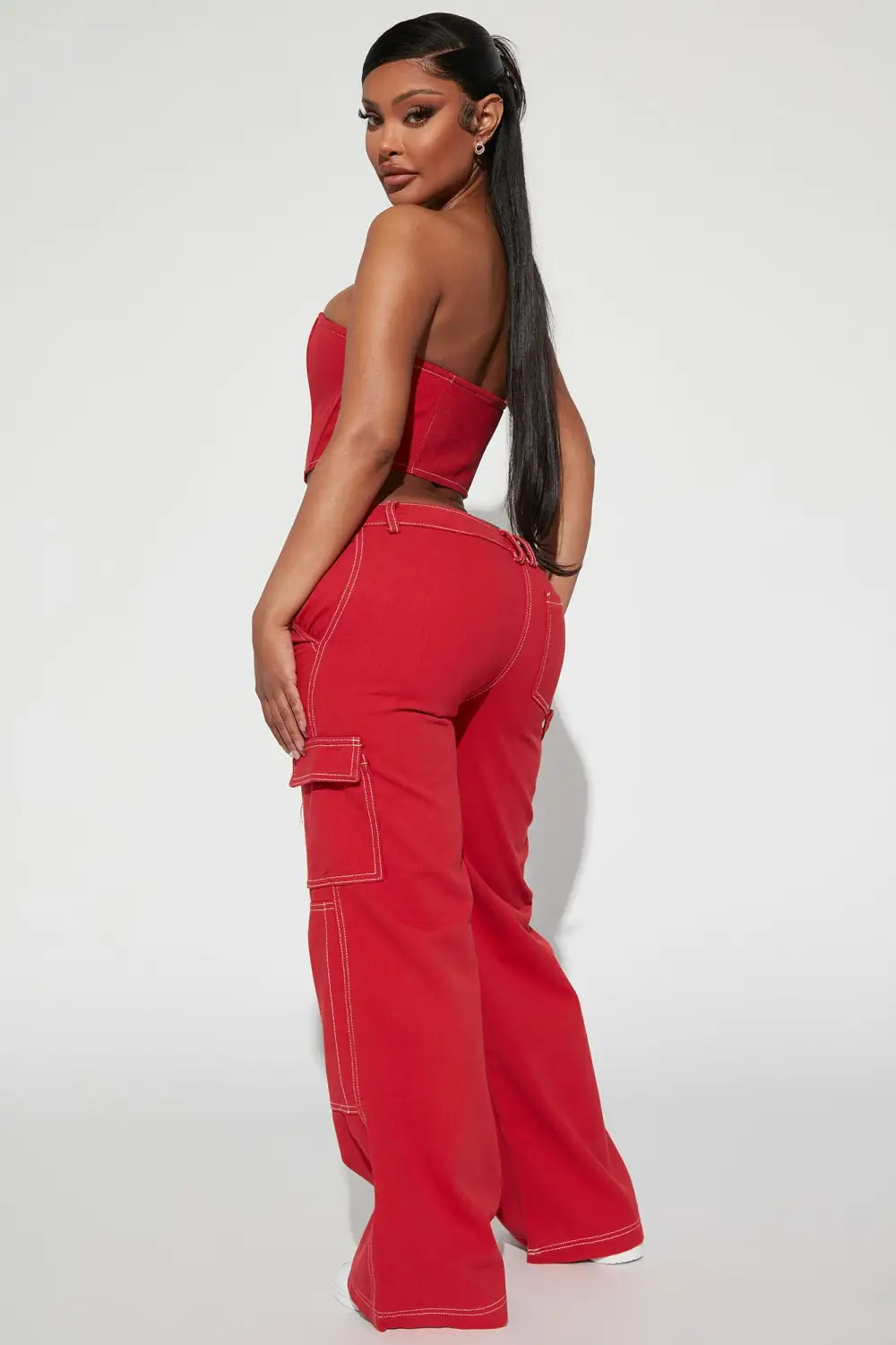 Jessie Pant Set - Red