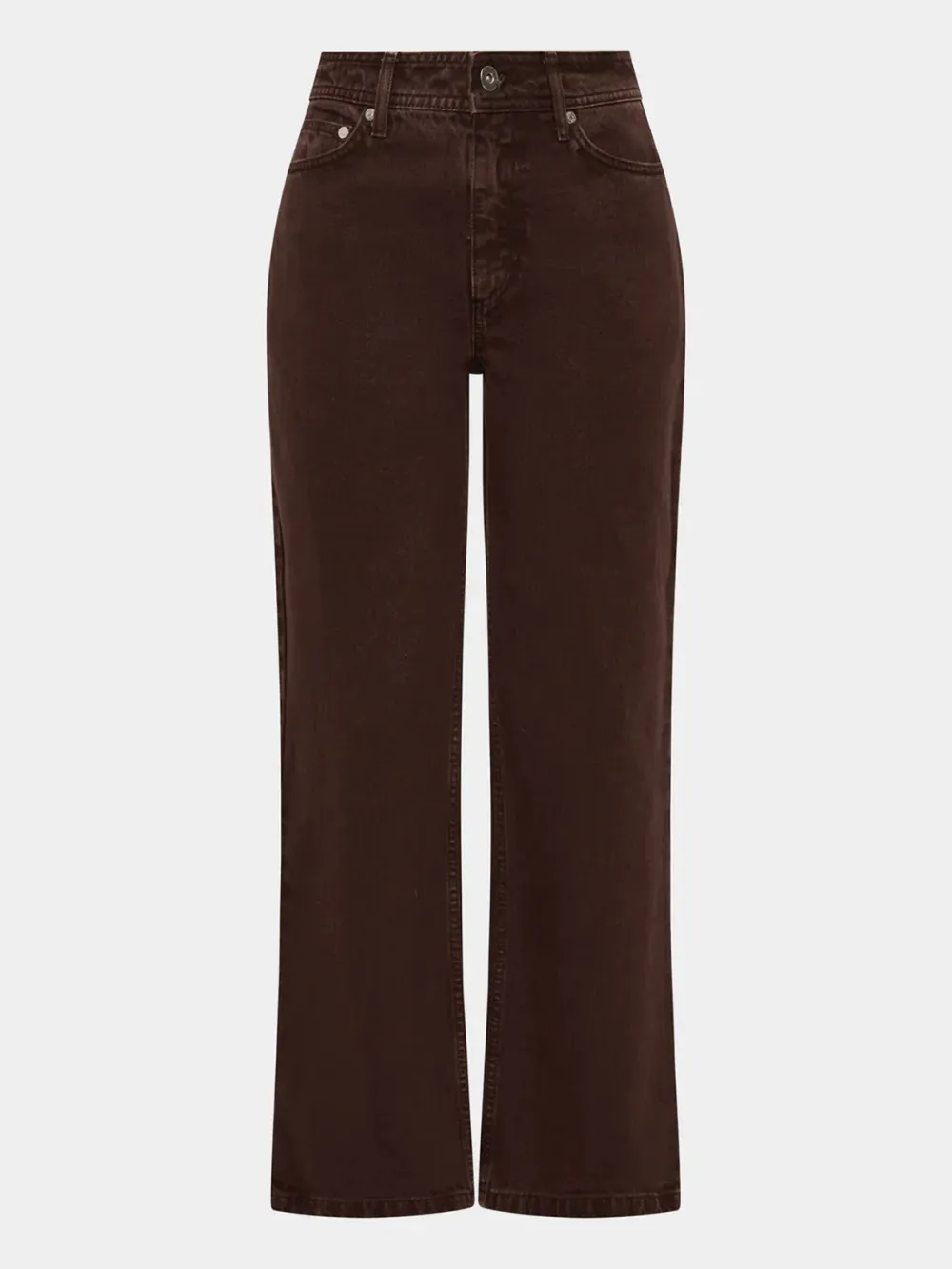 Casual Style Classic Straight Leg Jean Plum