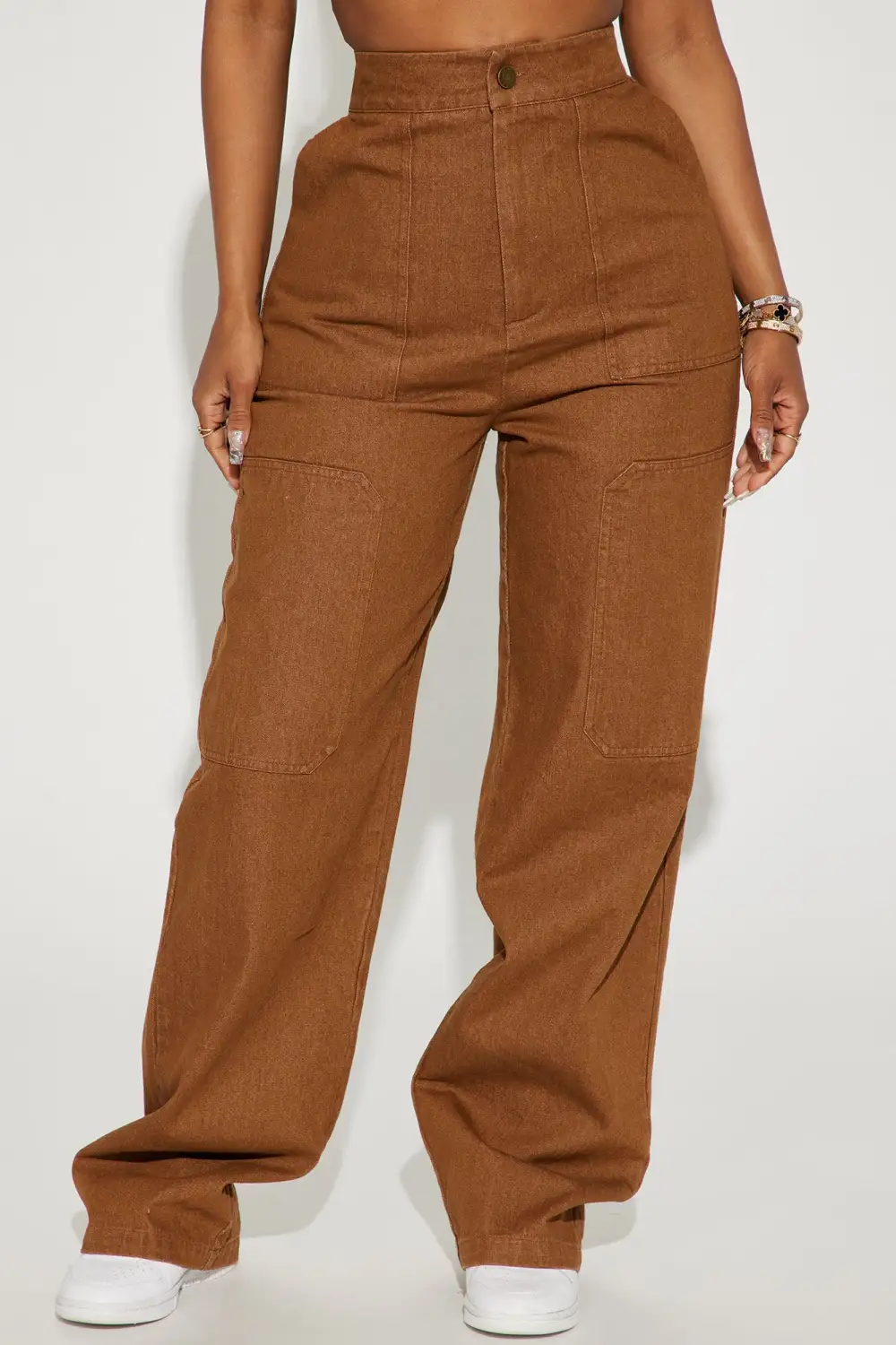 Danielle Denim Pant Set - Mocha