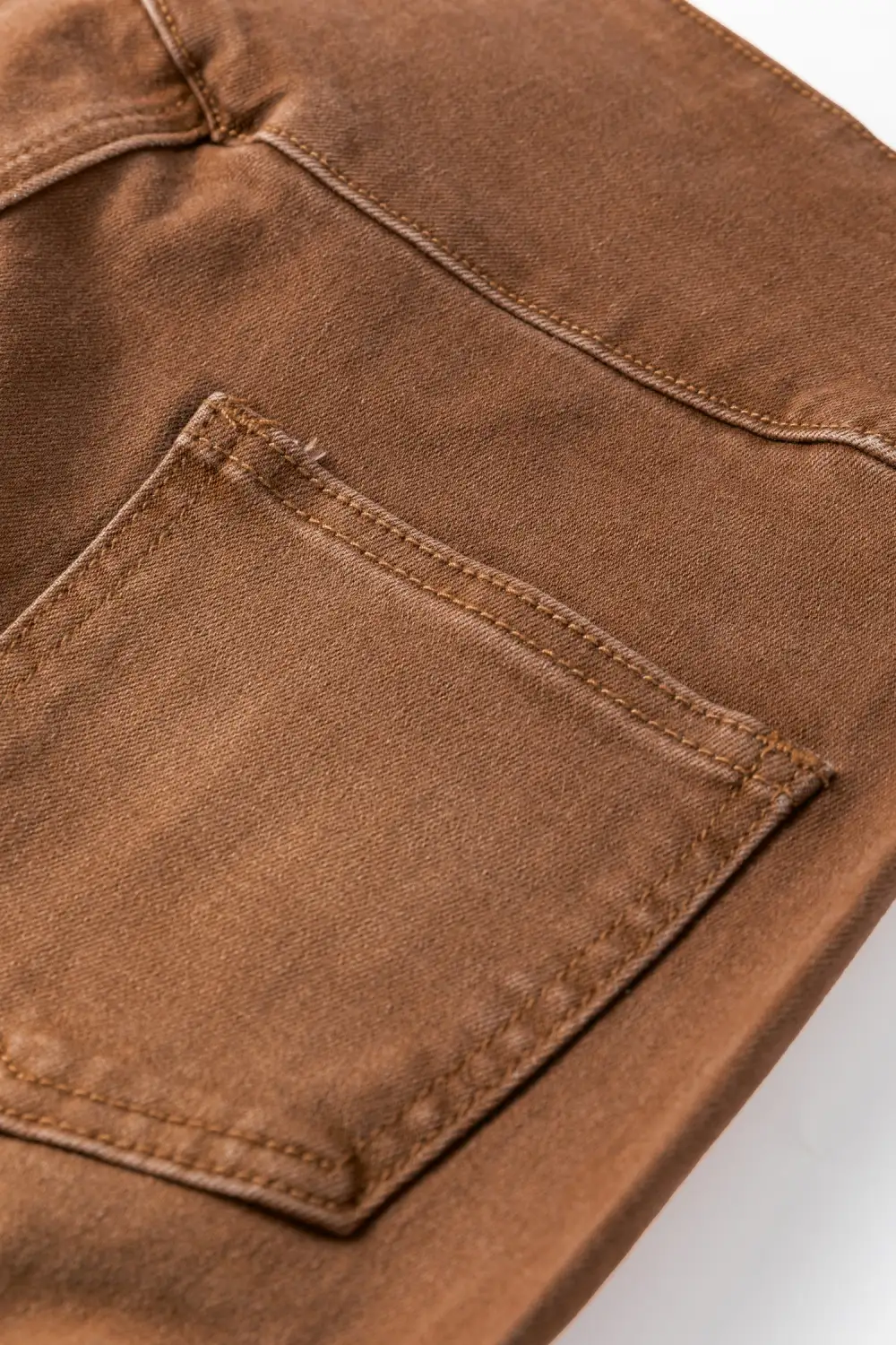 Button Fly Seamed Raw Hem Flare Jeans