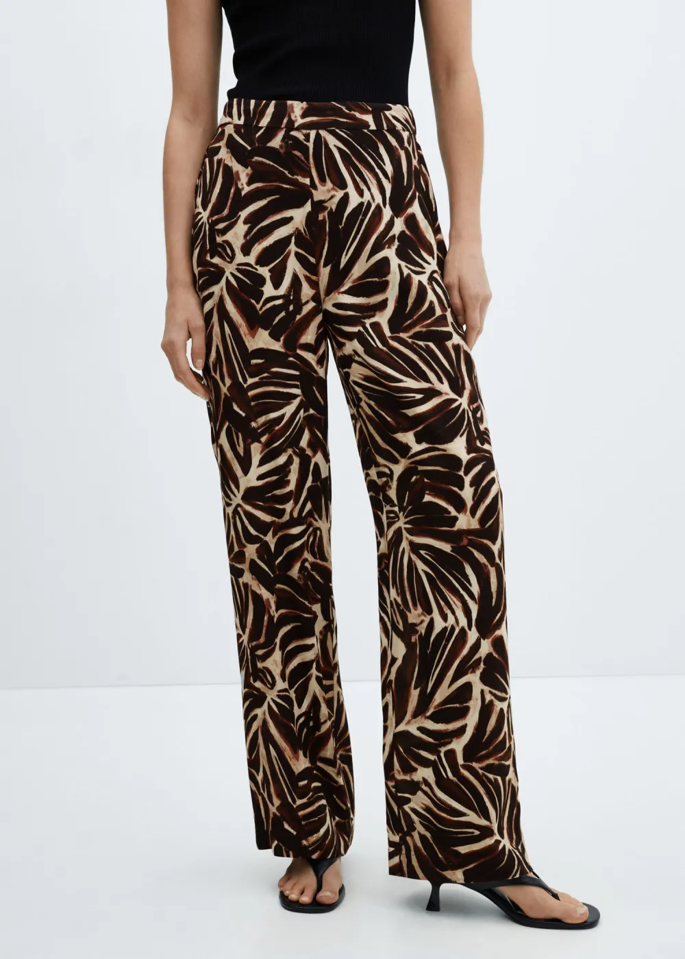 Flowy printed pants