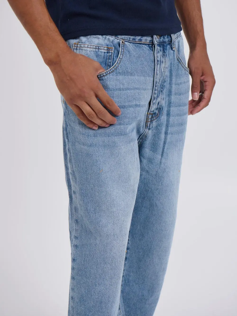 Simple And Soft Daily Calssic Blue Denim