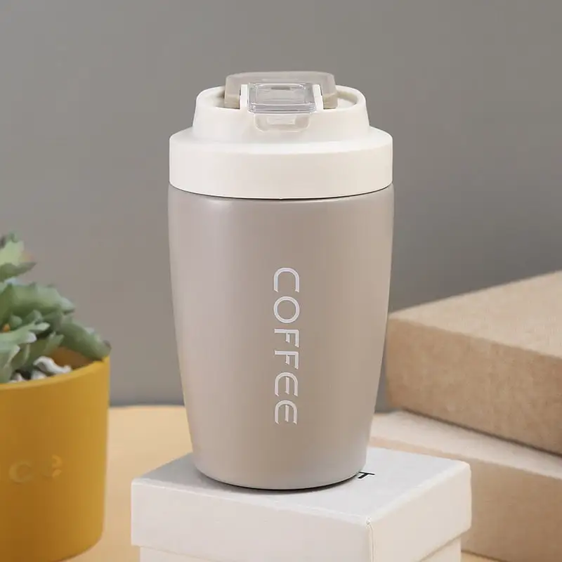 (Store Closing Sale) Double Stainless Steel Coffee Cup Leakproof Insulated Thermal Cup Car Portable Travel Coffee Mug