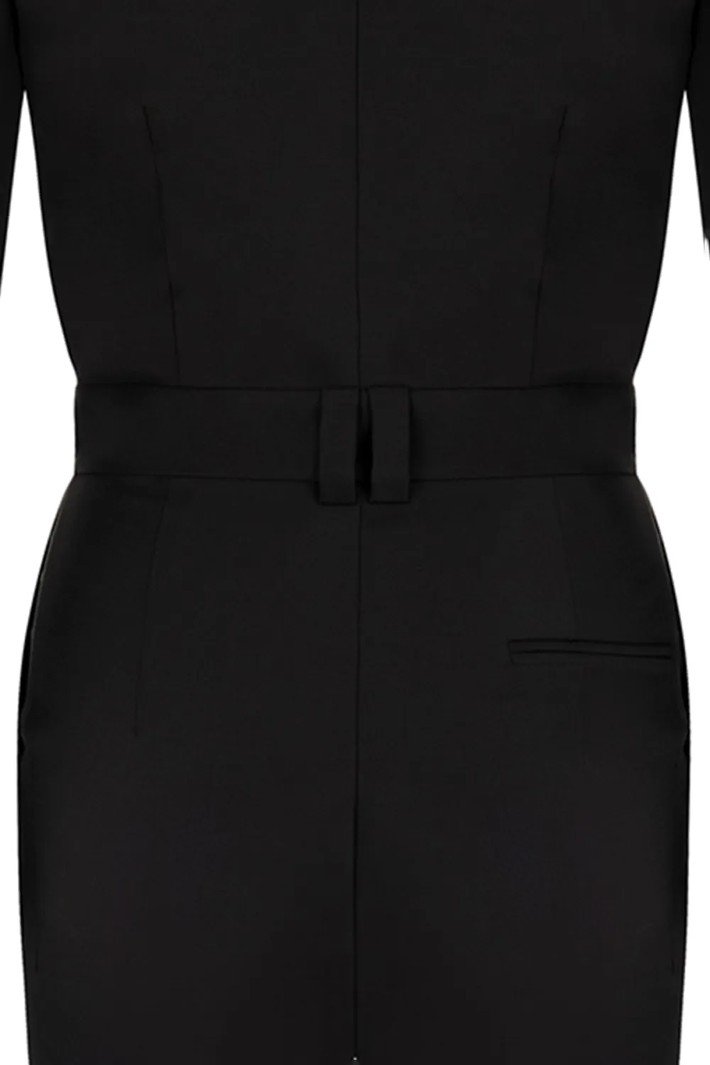 V-neck Jumpsuit-Dark Brown