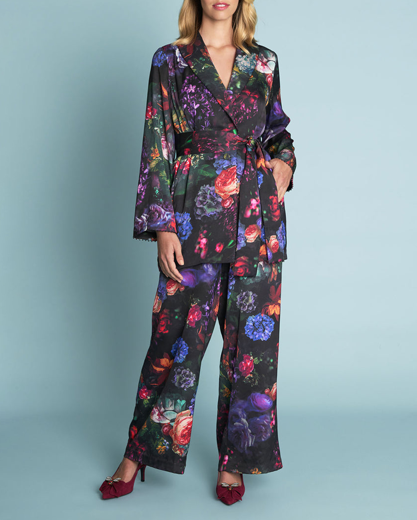 Printed Satin Jacket