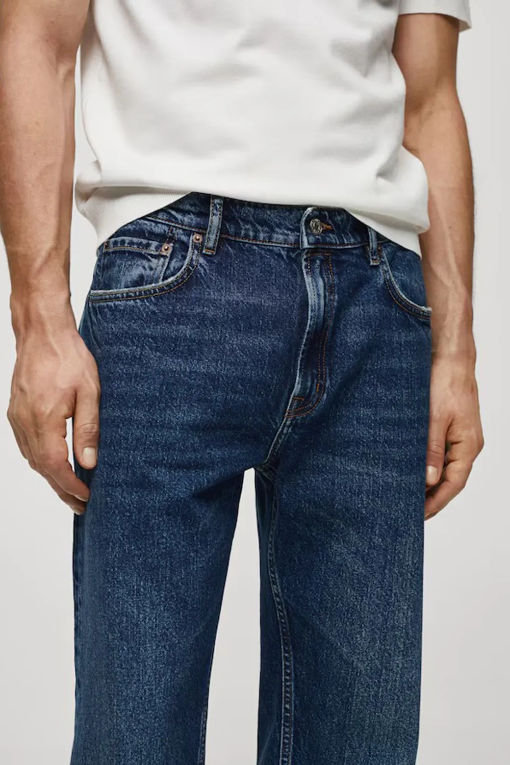 Regular Fit Dark Wash Jeans