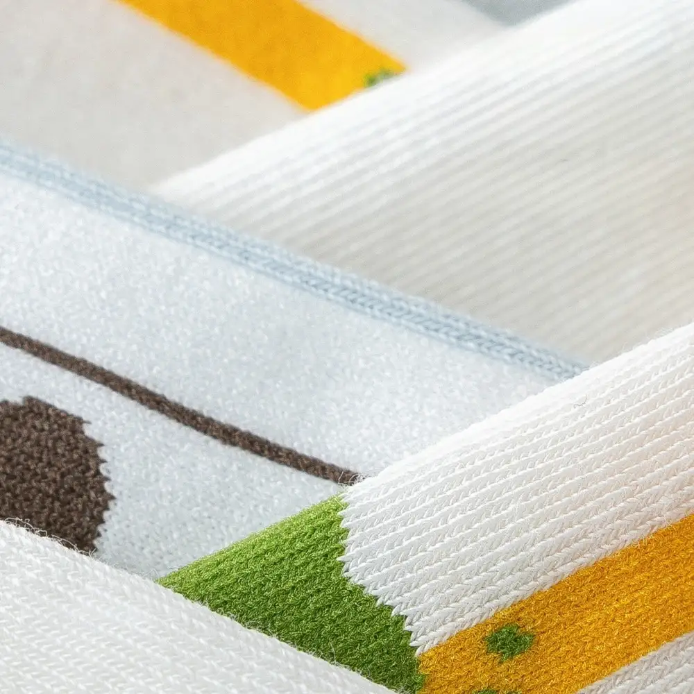 Playful Panda Striped Crew Socks