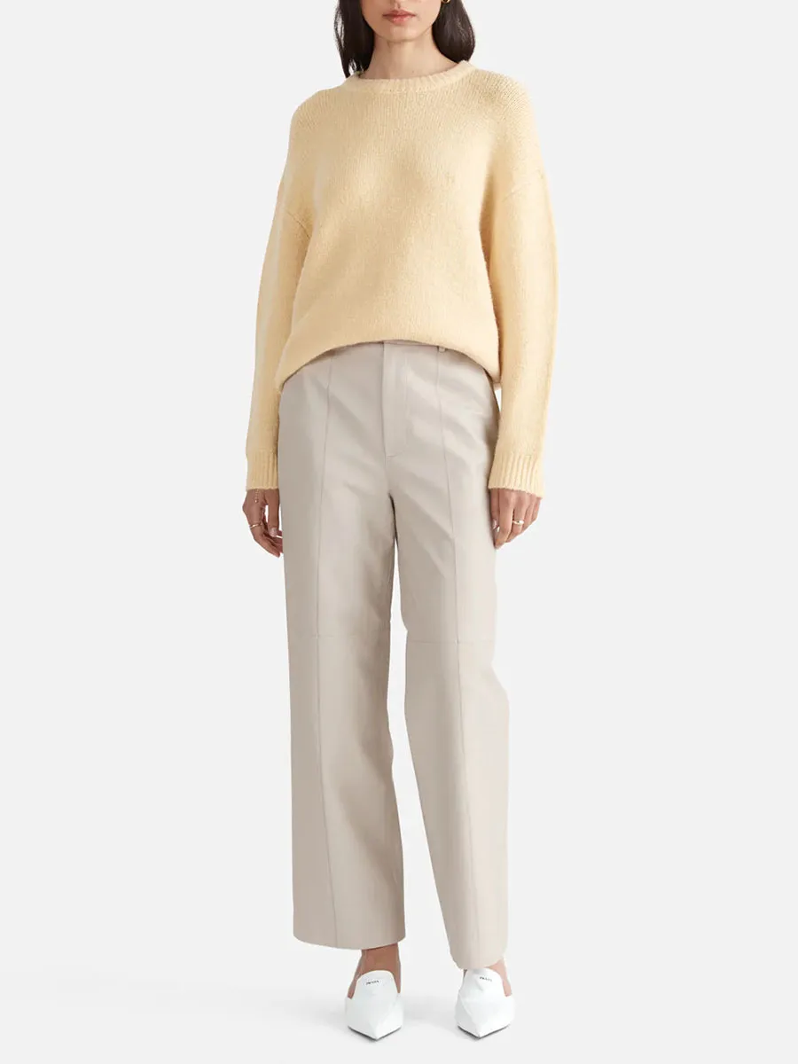 Khaki Mohair Knit Sweater