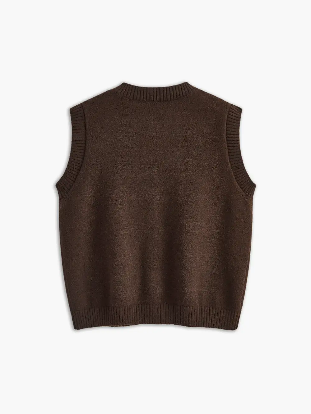 Casual Button Up Sweater Vest