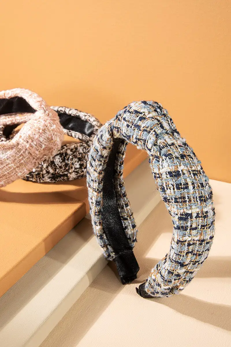 Tweed Top Knot Hairband