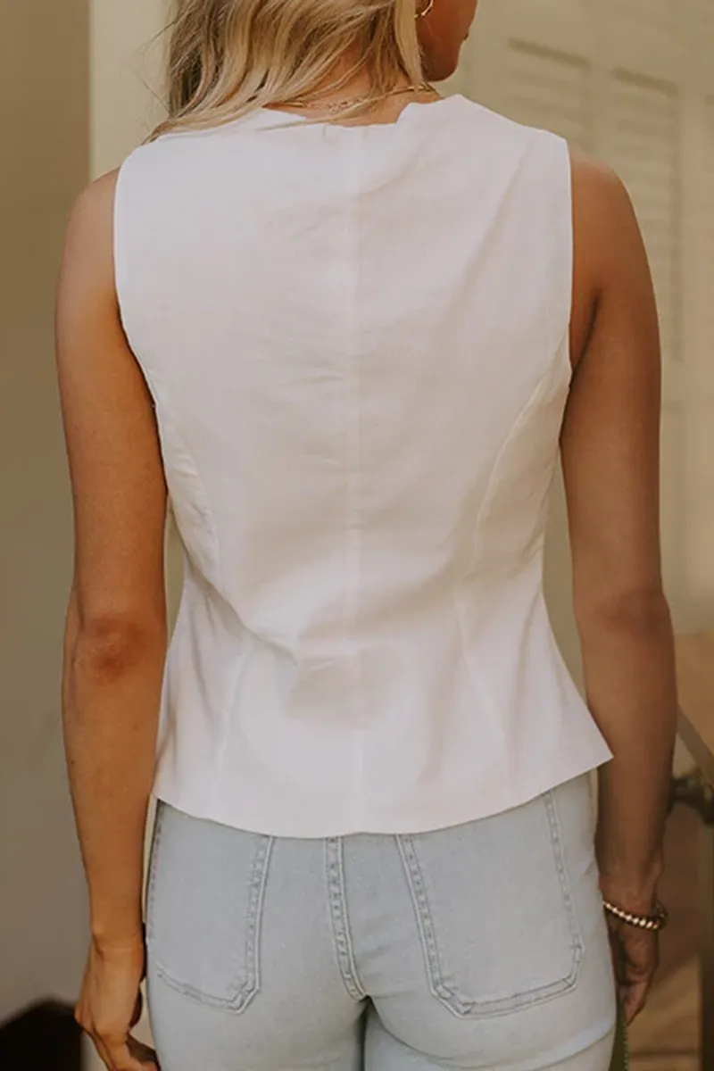 Pure Cotton Skin-Friendly Asymmetric Vest