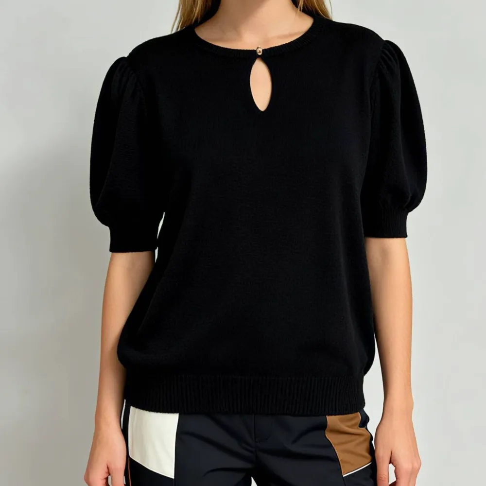 Women’s Puff Sleeve Knit Top
