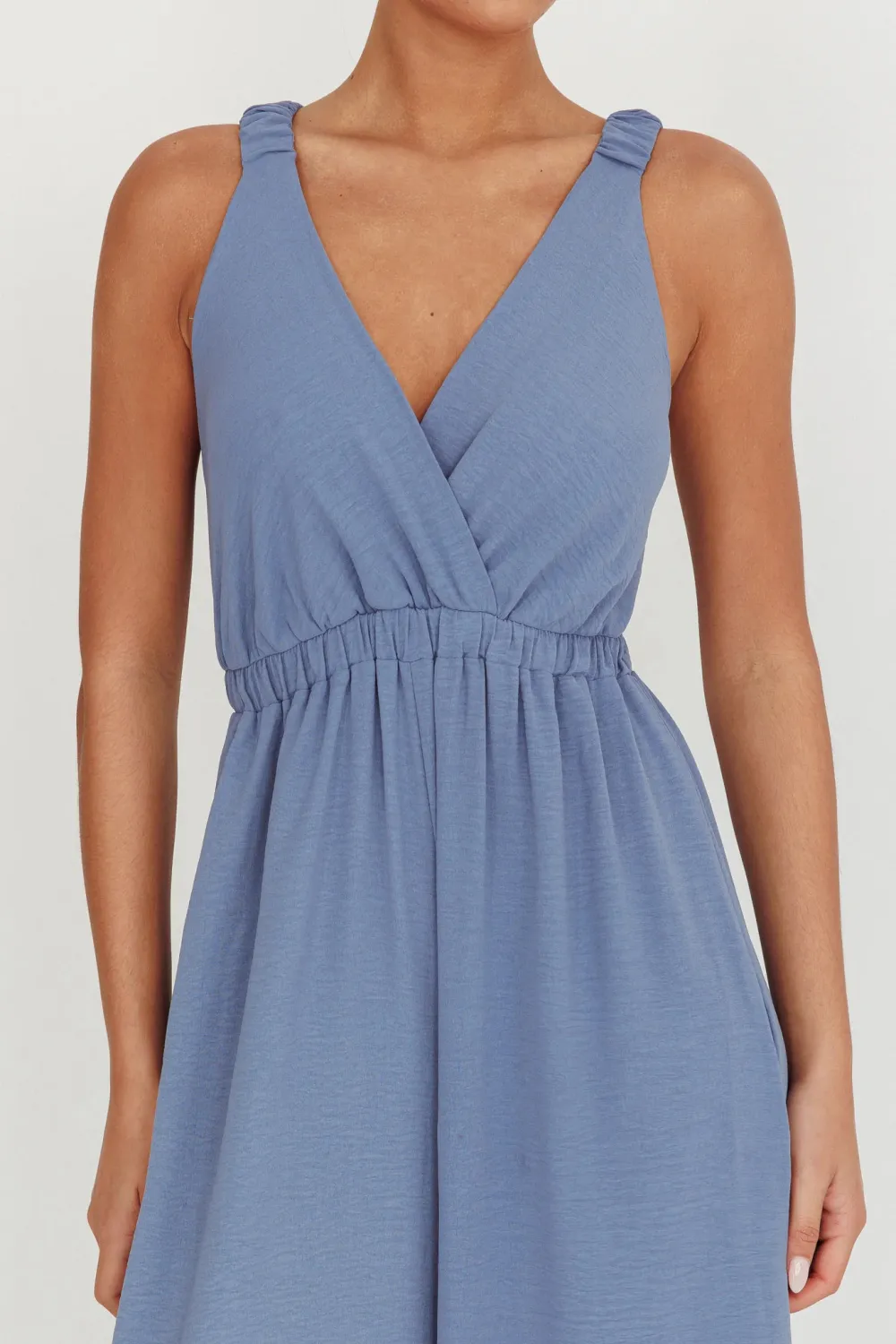 Casual Gentle Crossover V-Neck Bodysuit