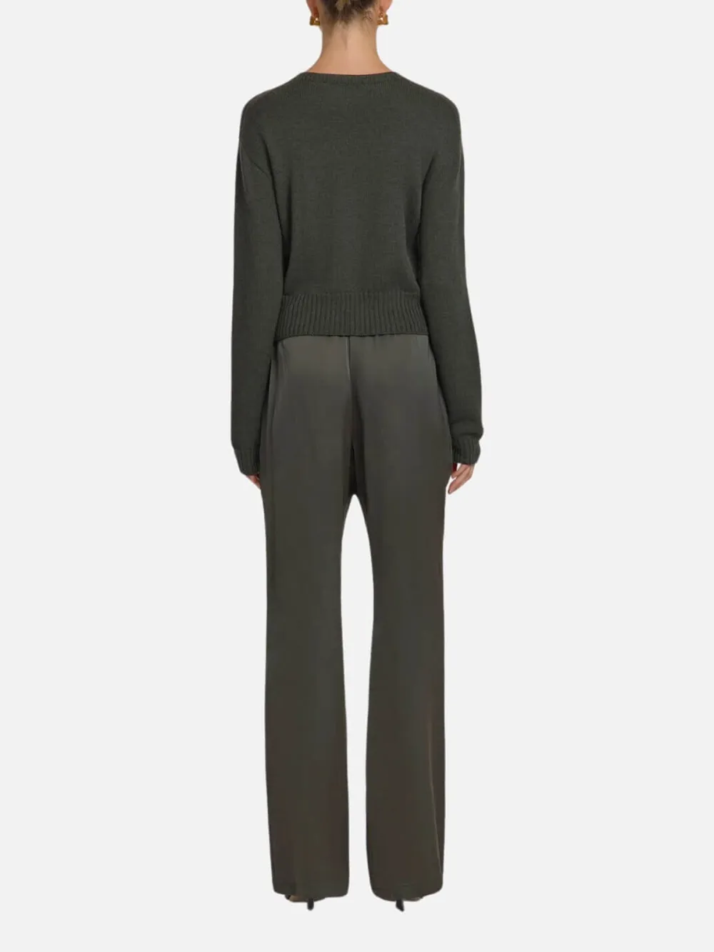 Plain Mid Rise Bootcut Pants