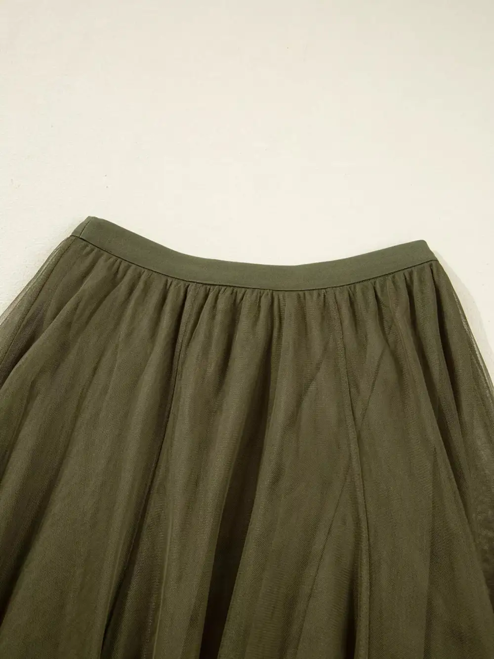Tulle Line Midi Skirt