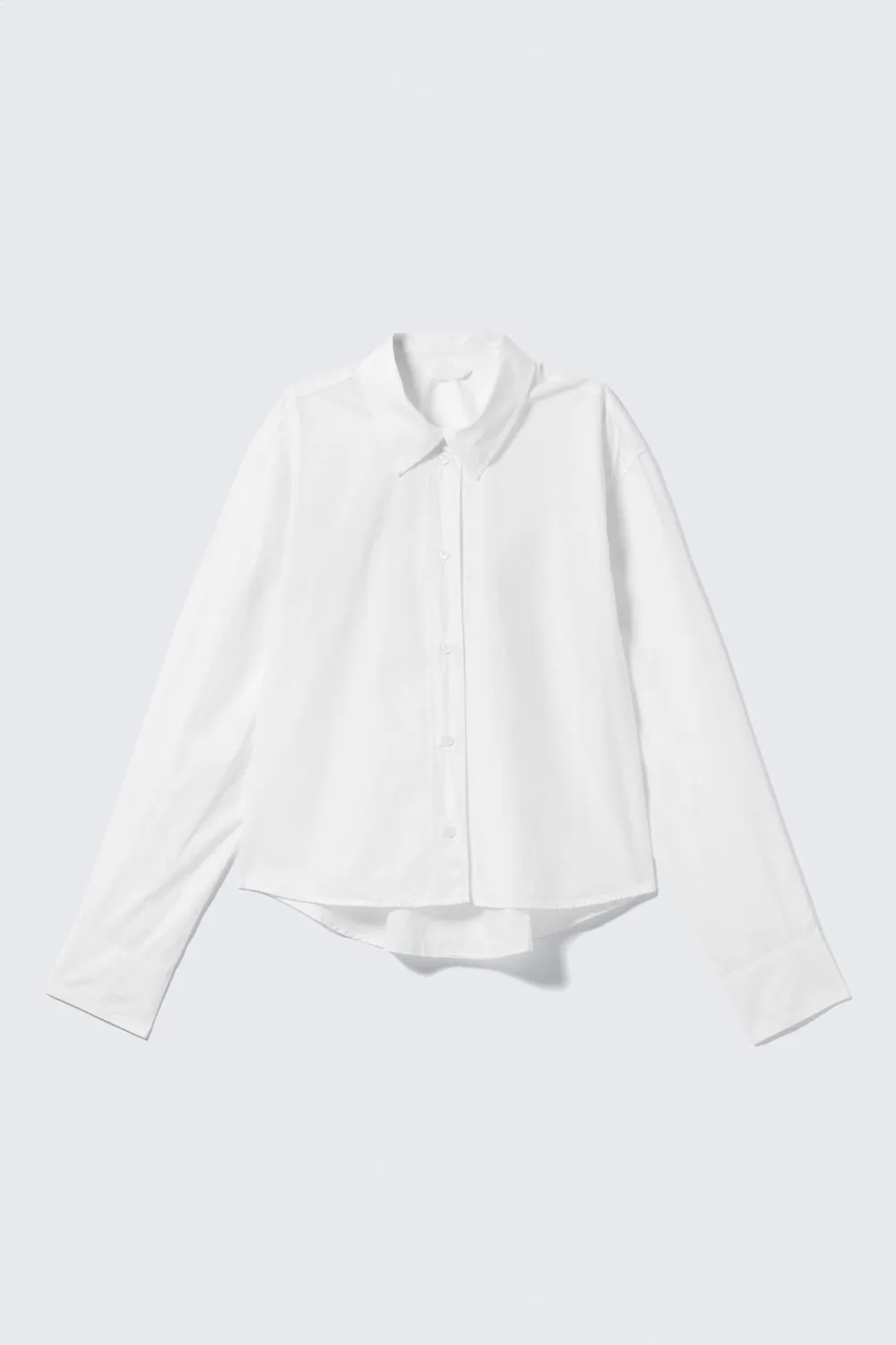 Button Up Cropped Shirt