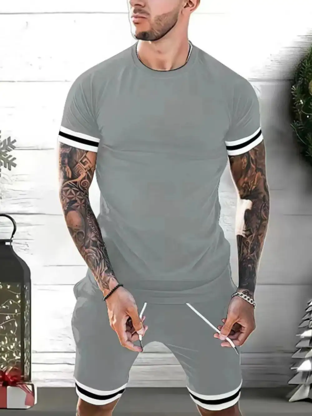 Travel Cotton Blend Casual Set