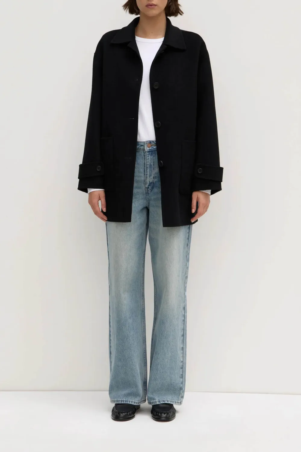 Double Sided Wool Short Jacket