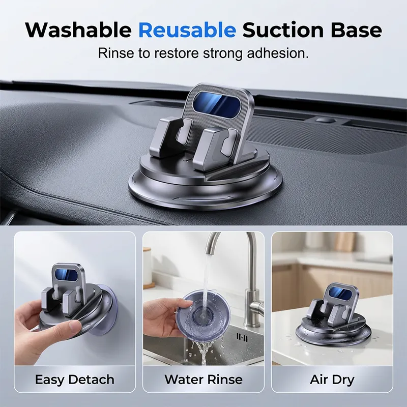 📱 Rotating Dashboard Car Phone Holder – 360° Adjustable & Anti-Slip – Hands-Free Phone Mount 🛡️