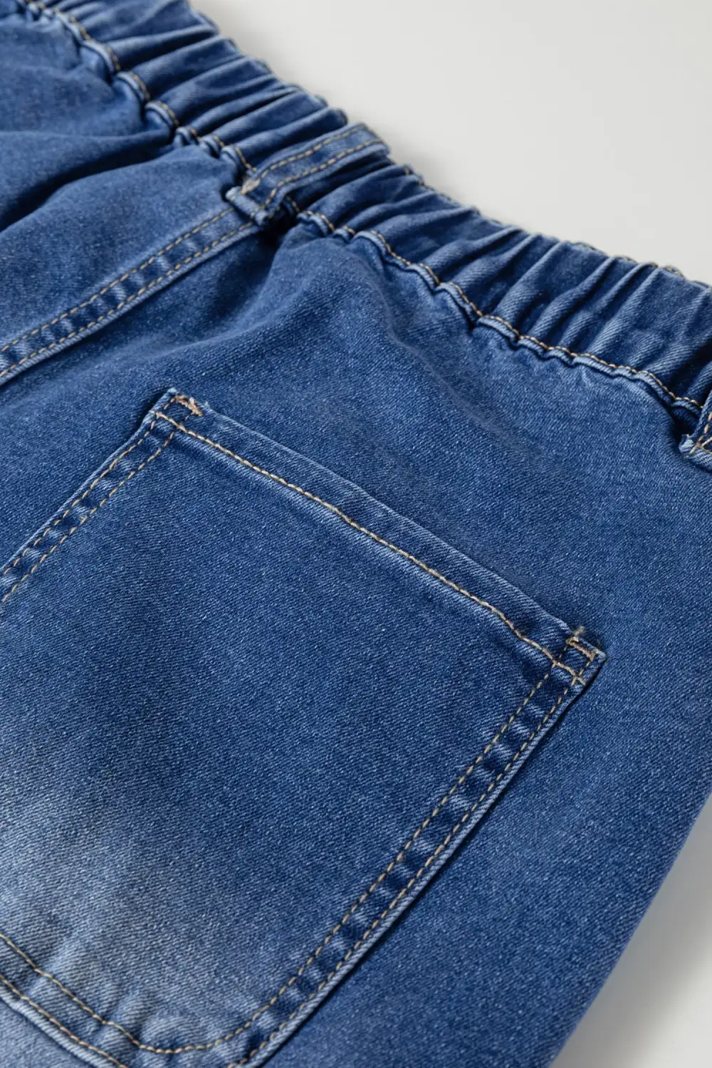 Buttons Front Tapered Casual Loose Fit Jeans