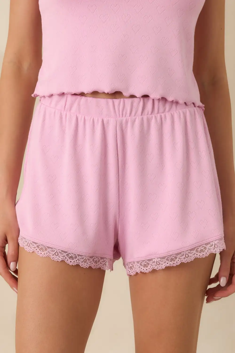 Lace Trim Shorts