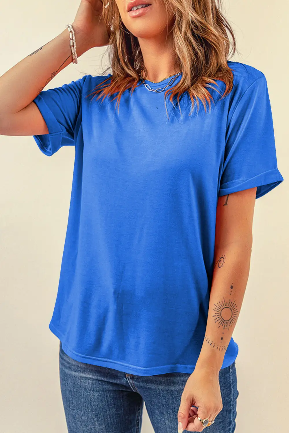 Airy Stripe Casual Tee