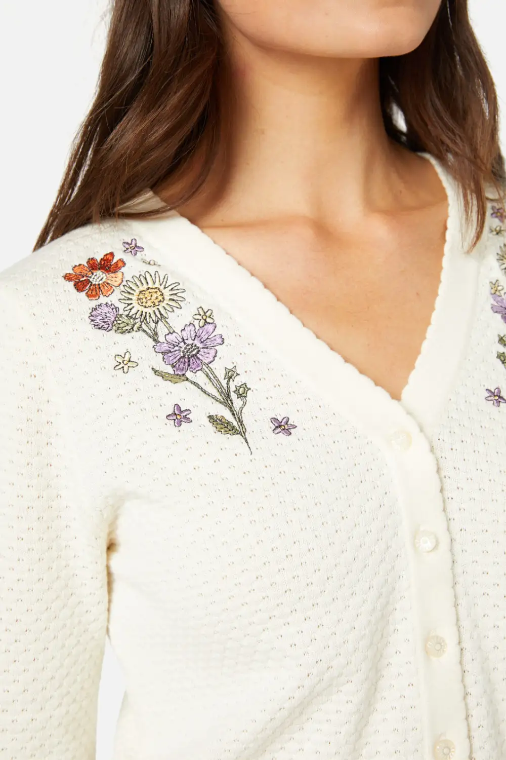 Spring Time Embroidered Cardi