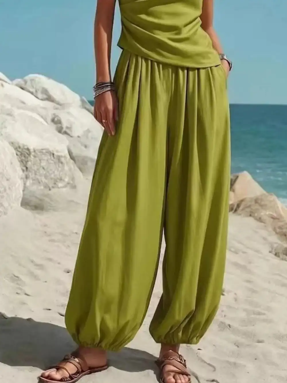 Wide Leg Shoulder Jumpsuit