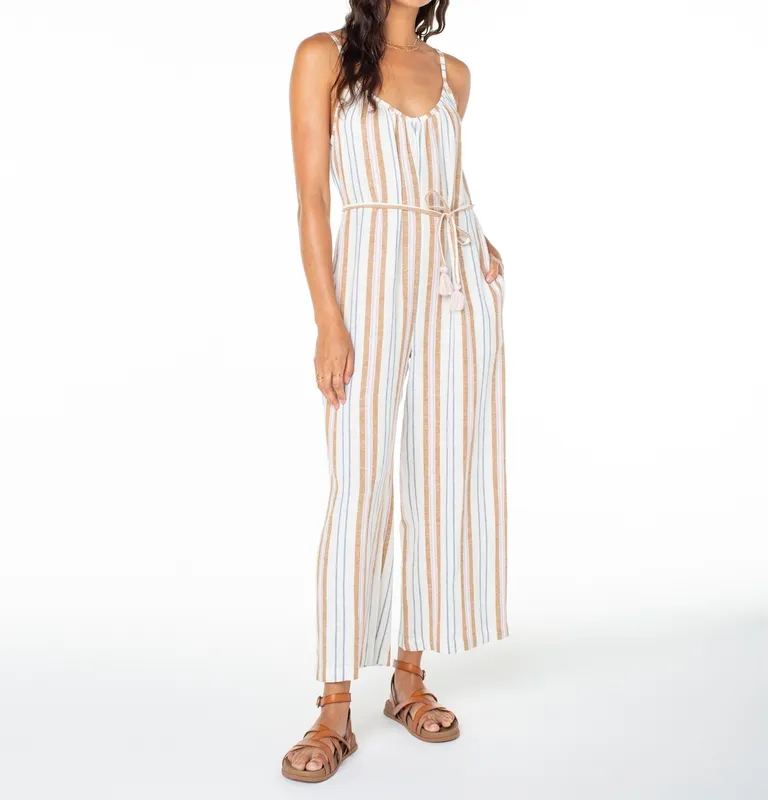 Textured Sleeveless Pull On Romper