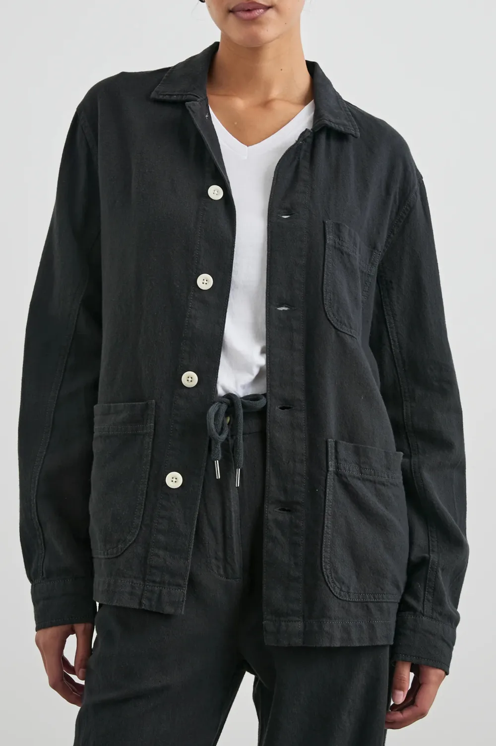 Slim-Fit Cotton And Linen Blended Solid-Color Jacket
