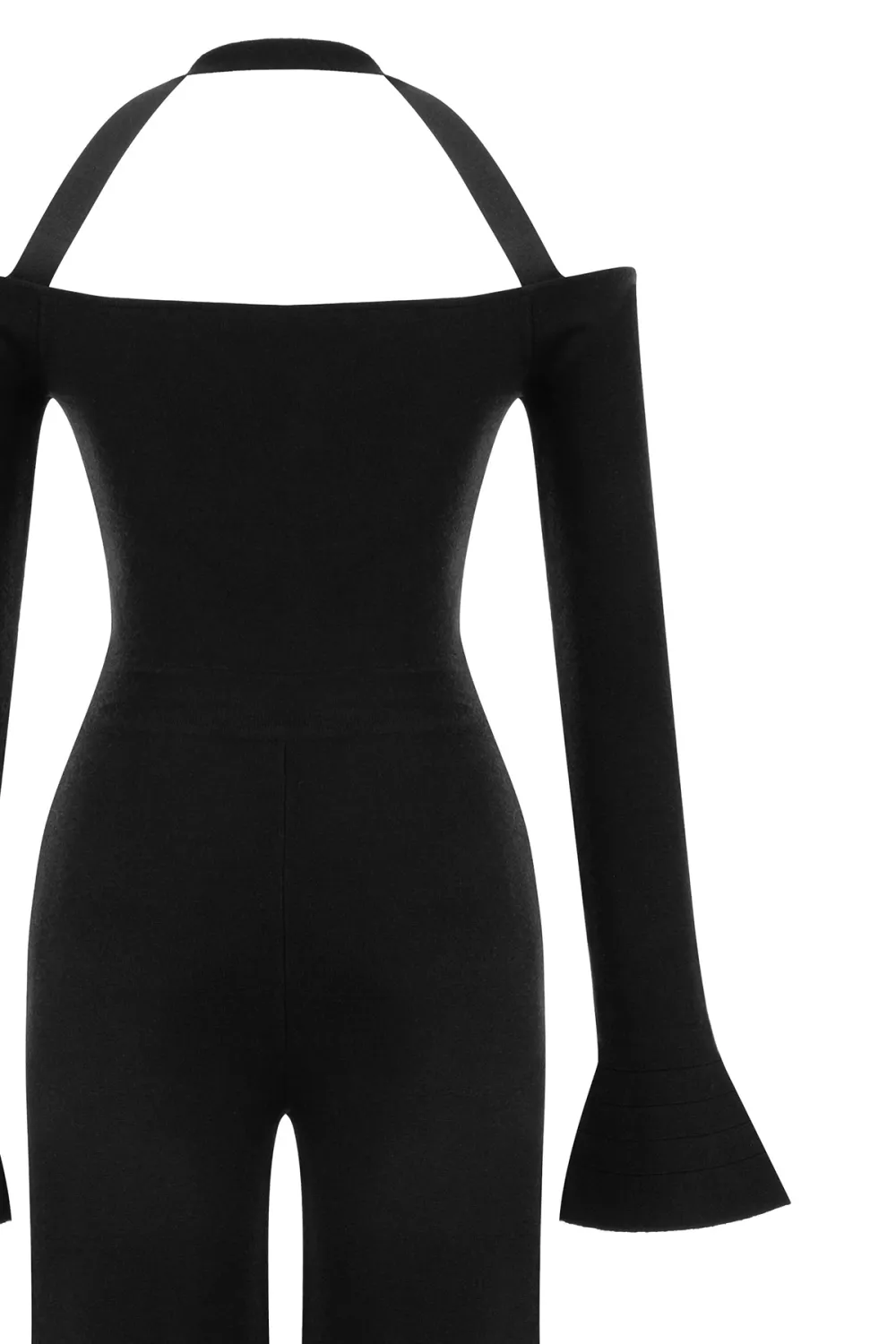 Halter Jumpsuit-Black