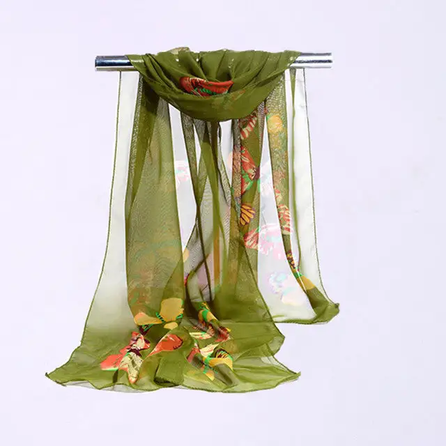 Butterfly Print Light Scarf