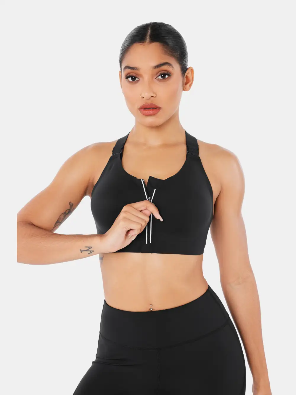 SpeedDry鈩?Front Zip Sports Bra