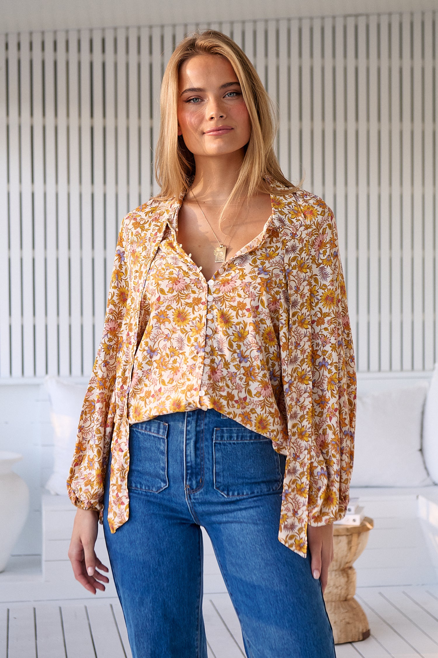 Imogen Blouse - Solara - PREORDER FOR AUGUST