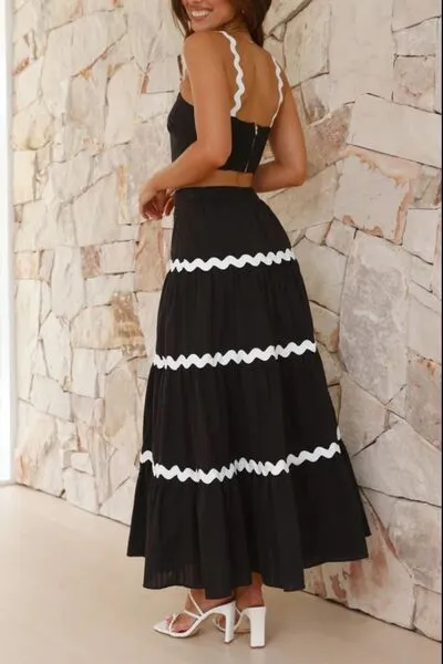 Contrast Cami Maxi Set