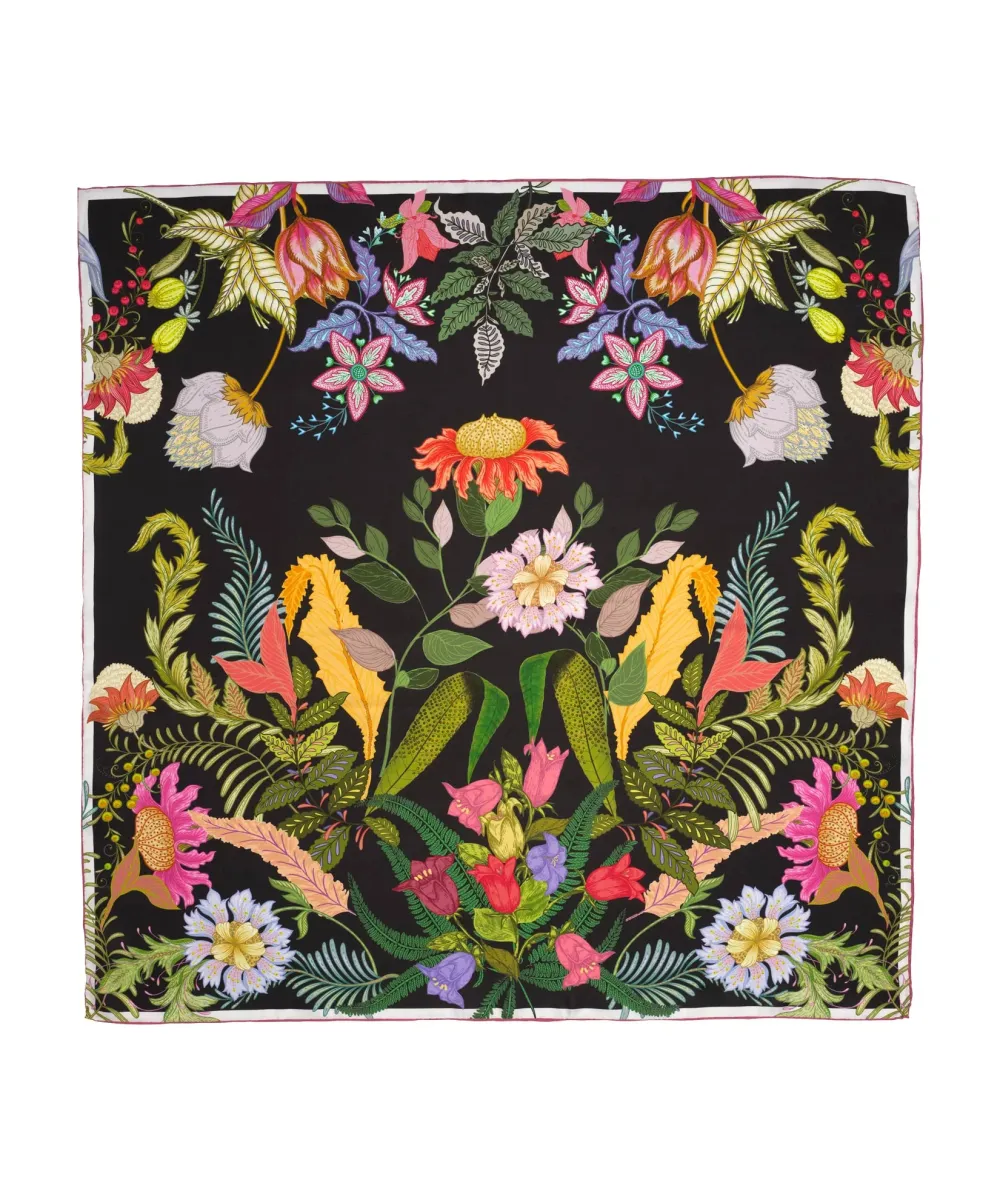 Casual Style Floral Square Scarf