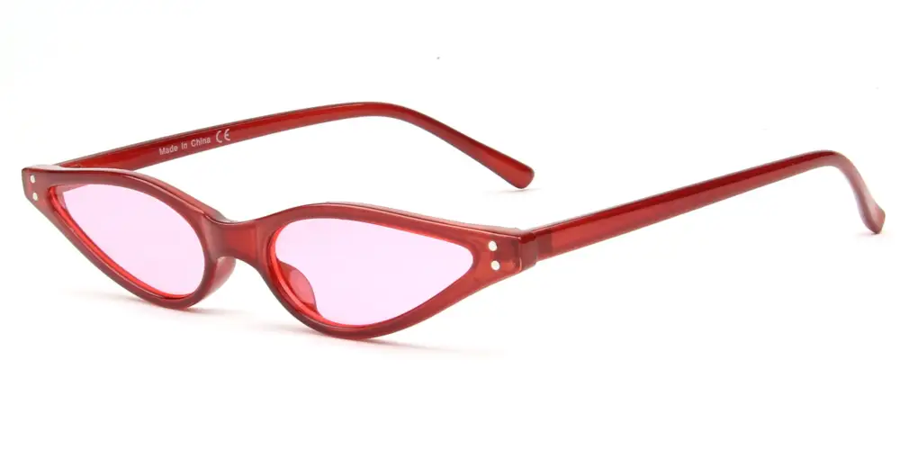 Slim Retro Cat-Eye Sunglasses