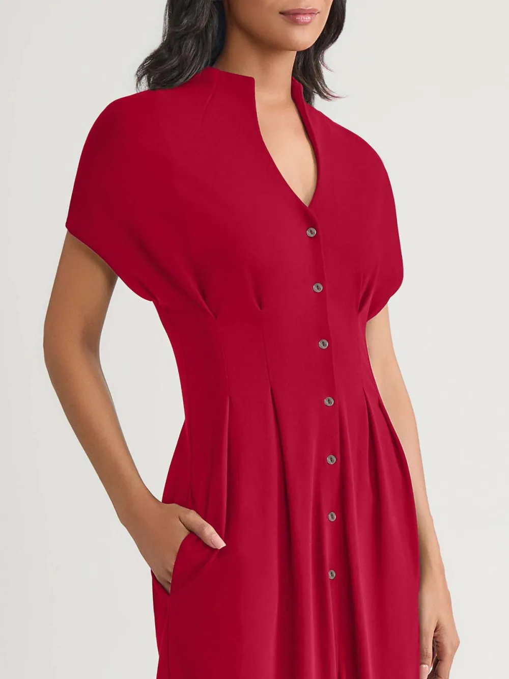 Cotton Waist Cinching Dress