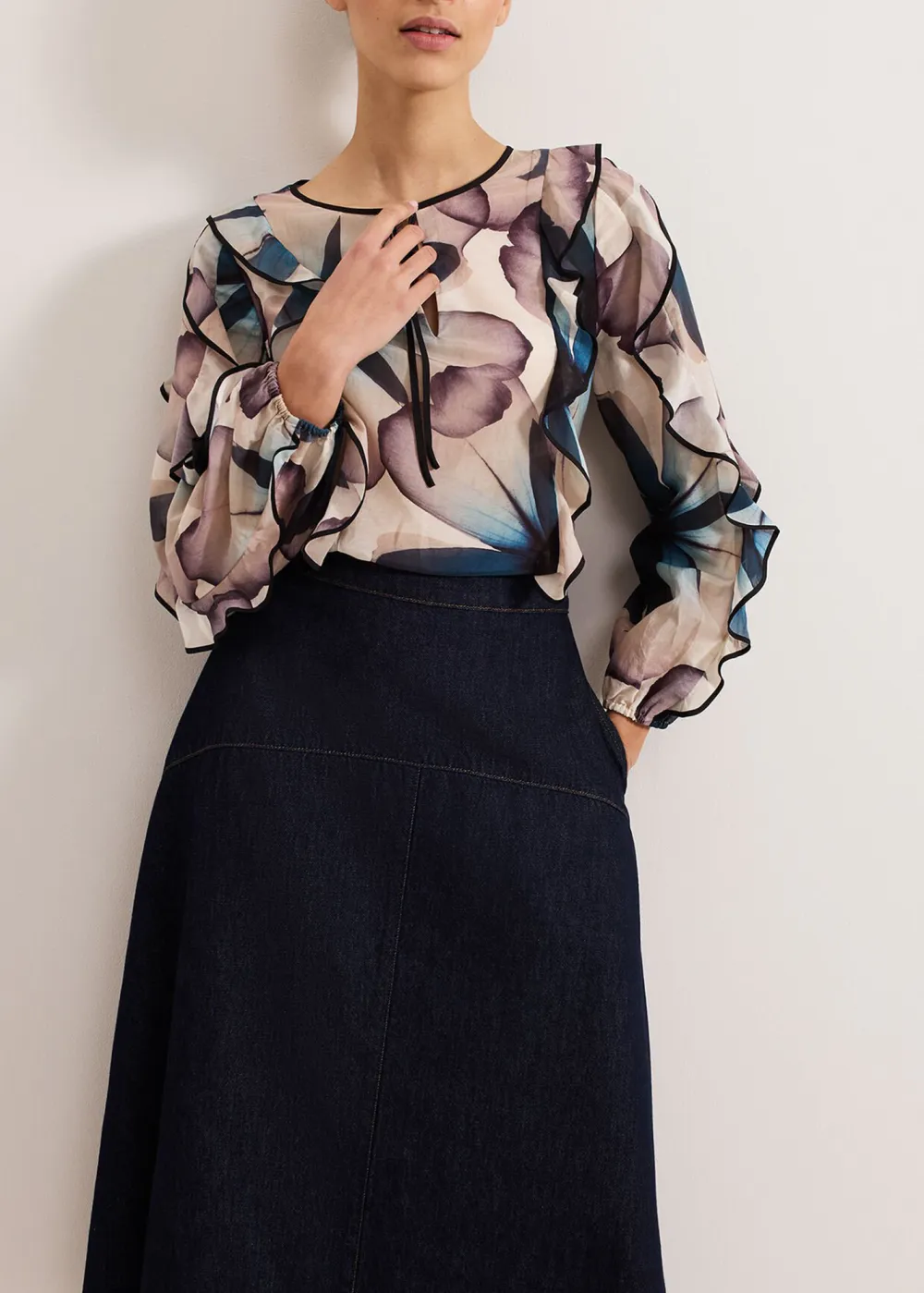 Luxurious Silk Women's Long Sleeve Shirt
