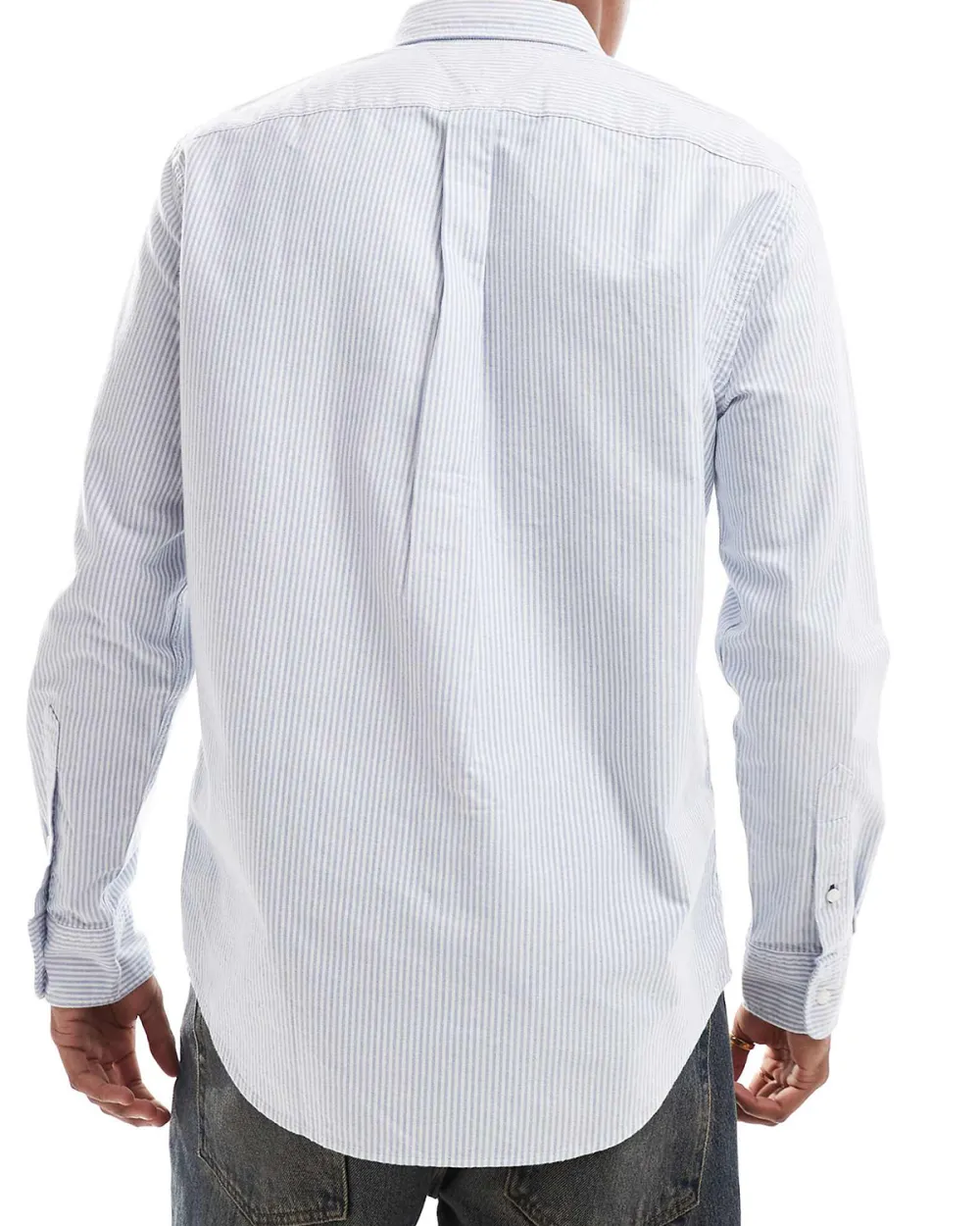 Regular Fit Oxford Shirt In Blue Stripe