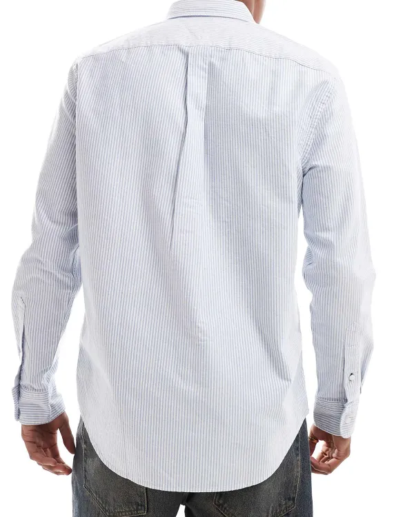 Regular Fit Oxford Shirt In Blue Stripe
