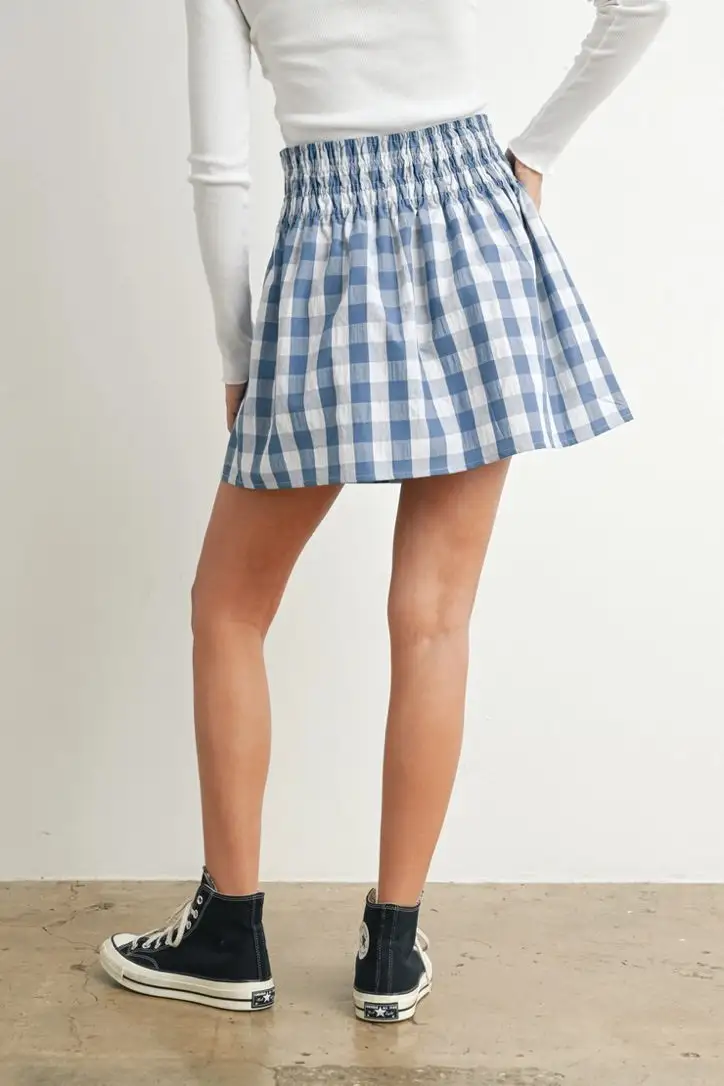 Modern Mini Roomy Cotton Blend Casual Skirt